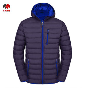 เสื้อแจ็คเก็ตพัฟเฟอร์แบบกำหนดเองสำหรับผู้ชาย ยี่ห้อ Ryan Pro Gear ผลิตจากผ้าระบายอากาศได้ดี พร้อมโลโก้แบบกำหนดเอง ลายเรียบ - Product Image 4