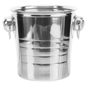 Seau à glace en cuivre martelé de qualité supérieure avec poignées en laiton, bacs à boissons et seaux à glace, refroidisseur à vin ovale en cuivre pour bar - Product Image 2