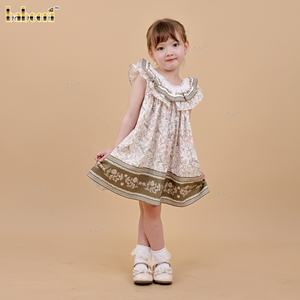 ชุดเดรสเด็กผู้หญิง DR4530 ลายสวนกุหลาบฤดูใบไม้ร่วง ผ้าฝ้าย 100% ODM ขายส่ง ทรงเอไลน์ ความยาวปานกลาง เสื้อผ้าเด็ก - Product Image 4