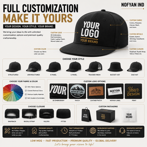 Gorras Personalizadas con Visera Recta al por Mayor, Fabricante de Gorras de Béisbol Premium con Visera Plana, OEM ODM, Gorra Snapback con Bordado de Logotipo Personalizado - Product Image 2