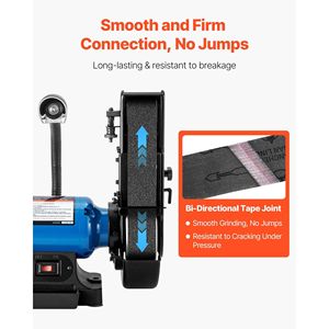 Set di 6 Nastri Abrasivi in Carburo di Silicio da 2 x 72 Pollici, Grane 120, 240, 400, 600, 800, 1000 (1 per ogni grana) - Product Image 4