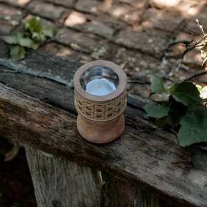 Quemador de incienso de madera tallado a mano, Mabkhara árabe, quemador de incienso Oud, soporte de incienso de madera natural, decoración para el hogar de estilo medioriental - Product Image 2