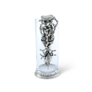 Jarra de Metal Rústica Hecha a Mano, Florero de Lujo para Arreglos Florales, Jarras y Recipientes de Metal Martillado de Estilo Industrial, Elegante, Rústico y Ecológico - Product Image 1