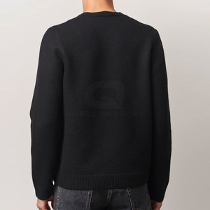 QURILL INDUSTRY Pulls d'hiver pour hommes en coton/laine de haute qualité, doux, chauds, respirants, tricotés, design décontracté, pour le bureau - Product Image 4