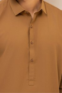 Conjunto de 2 piezas de ropa tradicional musulmana étnica personalizada OEM, Shalwar Kameez de algodón, traje formal pakistaní Khamis, estilo afgano, transpirable para hombre - Product Image 4