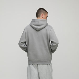 เสื้อฮู้ดดี้ผู้ชายแบบสั่งทำ OEM ผ้าฝ้ายหนานุ่มทรงหลวมไหล่ตก สไตล์ลำลอง - Product Image 2