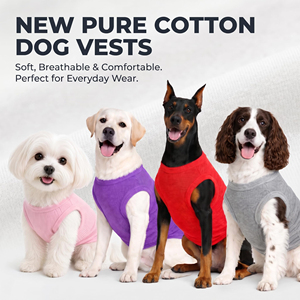 Ropa para Mascotas de Color Sólido, Camiseta Ligera para Perro con Logotipo y Diseño Personalizados, Camiseta Transpirable para Cachorro, Chaleco Suave para Mascotas - Product Image 3