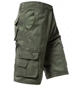 Shorts cargo grande taille pour hommes, coupe ample, style streetwear, longueur genou, décontracté, sport, hip-hop, pantalon court droit, vente en gros personnalisée - Product Image 3