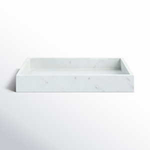 Plateau de service rectangulaire moderne en marbre massif pour fruits, décoration de table, plateau pour tasses à thé, tasses à eau, maison, cuisine, à prix avantageux - Product Image 4