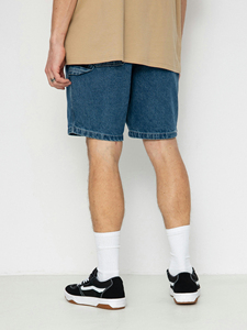 Cotton Denim Straight Mid Waist Button Casual Shorts for Men Side Pockets Summer Beachwear Everyday <b>Comfortable</b> Street Fashion - Product Image 2