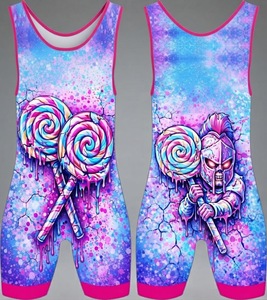 Custom Design Digital Printing Beaded Custom Logo Professional Adult Wrestling <b>Singlets</b> for <b>Men</b> High Quality Custom Size - Product Image 3