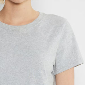T-shirts décontractés pour femmes à épaules tombantes, coupe ample, avec logo personnalisable, à prix avantageux pour les acheteurs en gros / Décontracté - Product Image 4