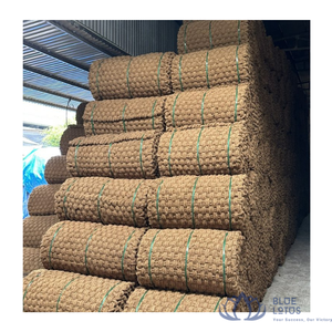 [BEST SELLING] BLUE LOTUS Coir <b>Mat</b> Doorstep Dust Removal <b>Floor</b> Protection Everyday Handmade Camping Eco-Friendly PET Friendly - Product Image 1