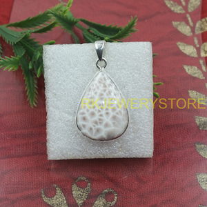 จี้รูปหยดน้ำลาริมาร์สีชมพูธรรมชาติ เงินแท้ 925 งานแฮนด์เมด เครื่องประดับพลอยมินิมอล สร้อยคอของขวัญสำหรับผู้หญิง สำหรับพี่สาว - Product Image 5