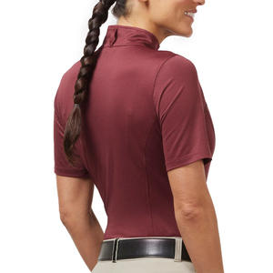 Chemise d'équitation pour femme, nouvelle collection, manches longues, pour concours, épaules tombantes, couleur et logo personnalisables, OEM, vente en gros - Product Image 4