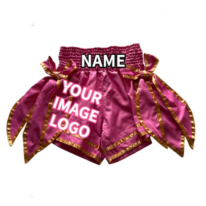 Pantalones Cortos de Muay Thai Personalizados OEM, Diseño Sublimado, Ligeros, de Secado Rápido y Transpirables para Entrenamiento Profesional - Product Image 6