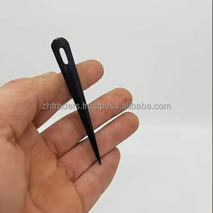 Aguja pulida de cuerno de búfalo para tejido a mano y bordado, herramienta artesanal Natural para artesanos y diseñadores - Product Image 1