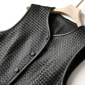 Chaleco de Piel Auténtica para Mujer a Precio Razonable, Resistente al Viento, de Alta Calidad, Personalizable, Informal, de Punto, a la Moda - Product Image 5