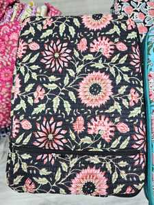 Quilted Cotton <b>Laptop</b> Sleeve Stylish Blue Lobster Design Padded Notebook Case Reusable Lightweight Travel <b>Laptop</b> <b>Protector</b> - Product Image 3