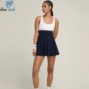 Robe de badminton respirante et à séchage rapide pour femmes grandes tailles avec logo personnalisé, sans manches et jupe, service OEM - Product Image 6