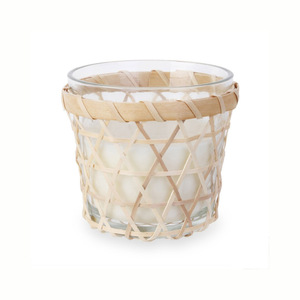 Bulk deal hand woven bamboo tumbler cheap price eco-friendly cup holders drink mug sleeves - Product Image 4