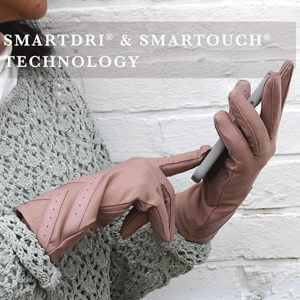 Gants de conduite marron pour femmes de qualité supérieure avec paume en cuir perforé et poignets à motif chevron – Fournisseur OEM/ODM - Product Image 2