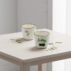 Taza de Té de Porcelana Fina de Primera Calidad 3460983CUPD-0.2, Nueva, con Estampado de Rama de Olivo y Frutas - Product Image 5