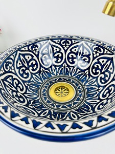 Lavabo de luxe fait main en nacre, écologique, pliable, facile à nettoyer, design artistique moderne pour salle de bain haut de gamme - Product Image 4