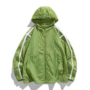 Chaqueta Cortavientos Deportiva Personalizada de Primera Calidad, Talla Grande, Reversible, con Cierre, Transpirable, Mangas Largas, Color Personalizado - Product Image 5