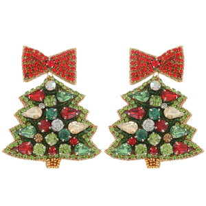 Pendientes para celebraciones festivas con patrones artísticos multicolores elaborados con cuentas de vidrio por MD HANDICRAFTS - Product Image 4