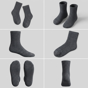 ถุงเท้าผ้าฝ้ายผสมคุณภาพพรีเมียม ถุงเท้าใส่สบายสำหรับทุกวัน - Product Image 3