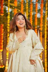 Элегантное этническое дизайнерское платье-палаццо с комплектом дупатта для женщин, для свадеб и вечеринок, свадебное платье-анаркали - Product Image 3