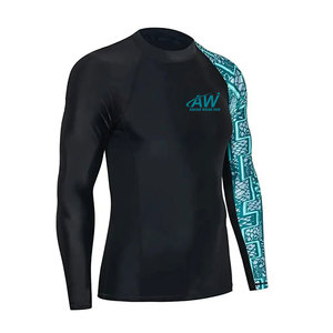 Wholesale Short Sleeve Men Rash Guard For Summer Beach <b>Surfing</b> High Strength Stitching Performance Vest - Product Image 2