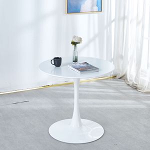 Tavolo Tulip Mid-Century da 31,5 pollici con piano in MDF, tavolo da pranzo a piedistallo per 2-4 persone, tavolo da caffè per il tempo libero - Product Image 3