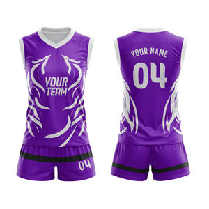 Conjunto de Uniforme de Voleibol Verde Sublimado Personalizado, Cuello en V, Sin Mangas, Absorbe la Humedad, 100% Poliéster, Unisex para Adultos, Tallas Grandes - Product Image 6