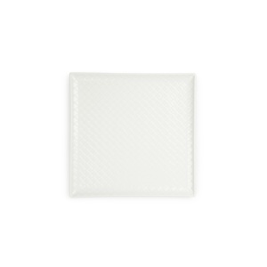 Assiette carrée en céramique Excelsa Antalya 30,5x2 cm, vaisselle blanche - Product Image 1