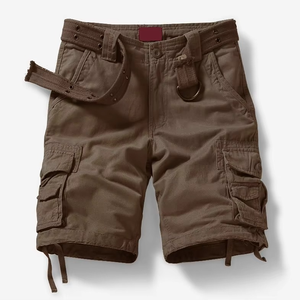 Men's Summer Gym Outdoor Waterproof Casual <b>Cargo</b> Shorts Quick Dry Multi Pocket Elastic <b>Work</b> Trousers Male Tactical Shorts - Product Image 6