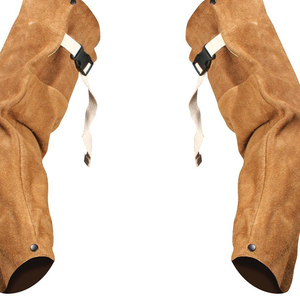 Manches de soudeur jetables en cuir de qualité supérieure, résistantes aux coupures et à la chaleur, pour une protection optimale - Product Image 4