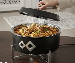 Olla de Acero Inoxidable de Alta Calidad para Buffet con Tapa y Soporte, Calentador de Alimentos Premium al por Mayor, Lo Último en Tendencia - Product Image 3