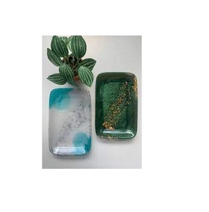 Porte-savon mural moderne en résine écologique fait main, boîte à savon liquide en forme ovale - Product Image 4