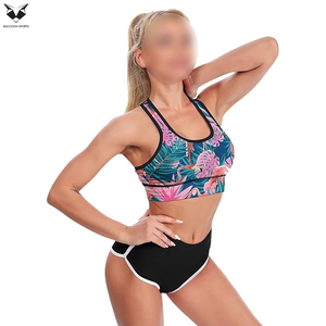 Sports Fitness Bra For Women High <b>Support</b> Padded Workout <b>Crop</b> <b>Top</b> Yoga Fitness Gym Casual Breathable Solid Sports Bras - Product Image 5