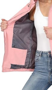 ผู้ผลิตเสื้อแจ็คเก็ตกันลมแบบ OEM สีสันตัดกัน เสื้อแจ็คเก็ตกันลมสำหรับผู้หญิง น้ำหนักเบา สำหรับเล่นกีฬา กันน้ำ มีฮู้ด - Product Image 4