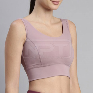 Soutien-gorge de sport respirant en maille avec conception de compression flexible et confort athlétique léger - Product Image 3