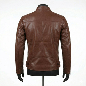 Nouvelle conception, veste en cuir véritable imperméable à capuche personnalisable pour hommes, fabriquée en usine, nouvelle arrivée, prix raisonnable - Product Image 4