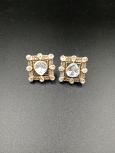 Pendientes Geométricos Redondos de Plata Chapados en Oro de Lujo Amaira Jewels para Mujer, Ideales para Fiestas - Product Image 5