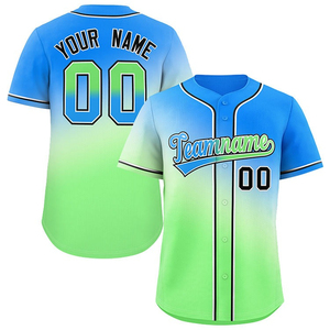 Maillot de baseball personnalisé pour homme 100% polyester col en V anti-UV imprimé respirant anti-humidité séchage rapide OEM - Product Image 2