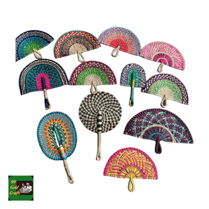 Éventail en jonc de mer fait main, en paille, idéal pour les souvenirs d'événements tropicaux, origine Vietnam, export direct usine - Product Image 4