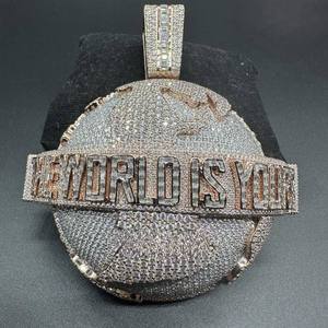 Pendentif Hip Hop Moissanite en Argent 925 Plaqué Rhodium, Coupe Brillante, Certifié, pour Fête, Collier Unisexe Luxira Jewels - Product Image 5