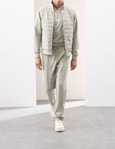 Blouson bomber décontracté léger en polyester imperméable pour homme avec logo frontal – Fournisseur OEM ODM - Product Image 3