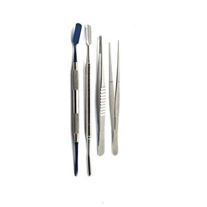 Kit d'instruments dentaires en titane de base pour micro-chirurgie orale et procédures parodontales, avec logo personnalisé imprimé, réutilisable, manuel - Product Image 3